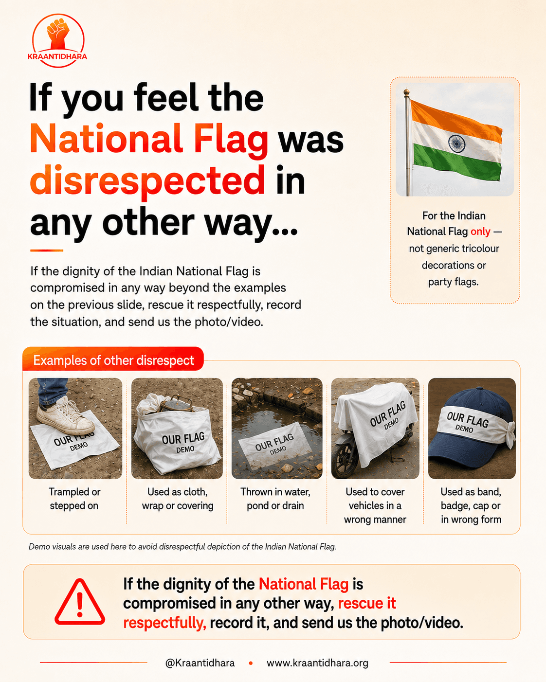 Respect first campaign graphic